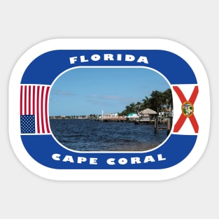 Florida, Cape Coral City, USA Sticker